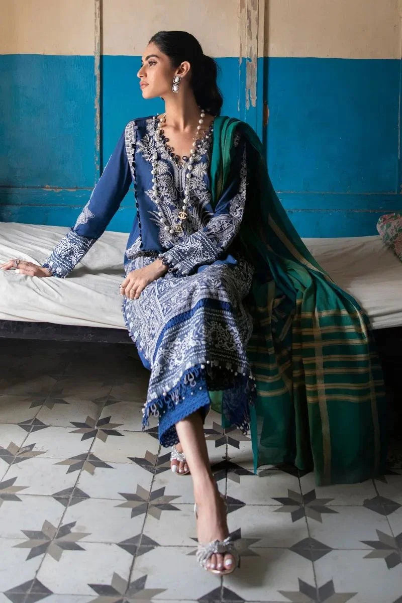 SANA SAFINAZ | EMBRIODERED LAWN SHIRT + PANT + DUPATTA