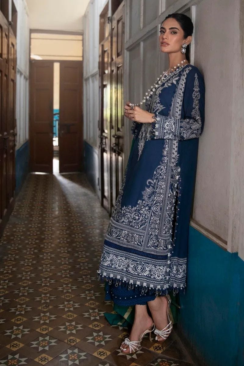 SANA SAFINAZ | EMBRIODERED LAWN SHIRT + PANT + DUPATTA