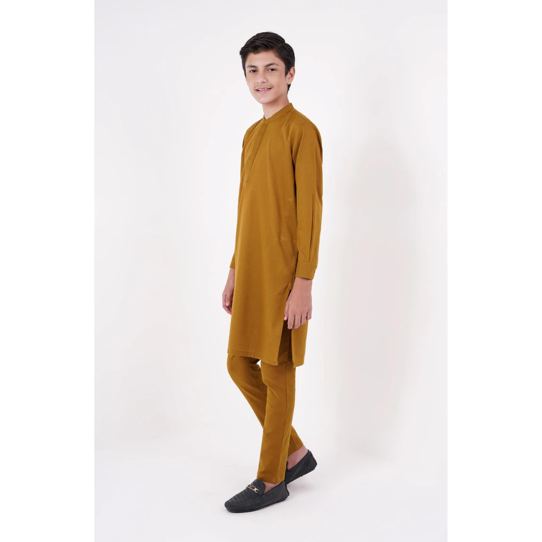 SHAHNAMEH | BROWN | KURTA PAJAMA | LITTLE BOYS | 10Y |4Y
