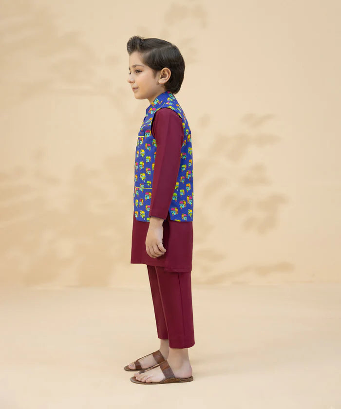 SAPPHIRE |RICKSHAW WAISTCOAT | LITTLE BOYS | KIDS |2-3Y
