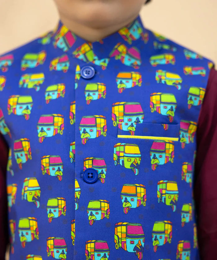 SAPPHIRE |RICKSHAW WAISTCOAT | LITTLE BOYS | KIDS |2-3Y