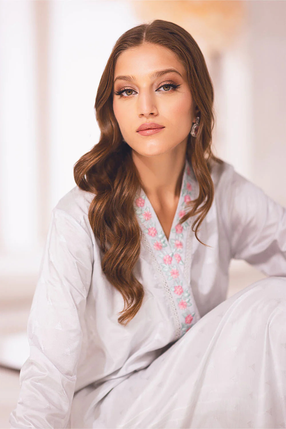 AZURE | RAW SILK SHIRT + PANTS