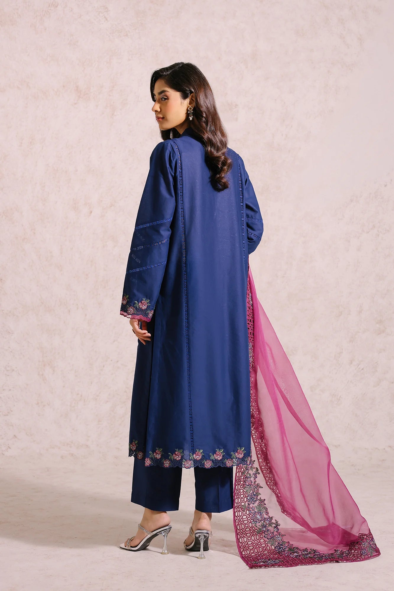 ETHNIC | COTTON SHIRT + PANTS + ORGANZA DUPATTA