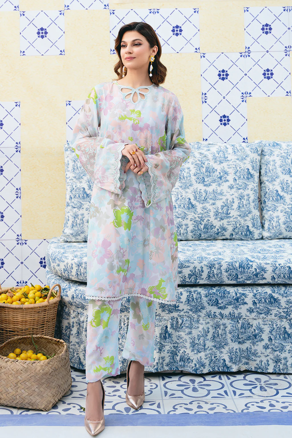 VANYA | FLORAL SHIRT + CULOTTES | SMALL
