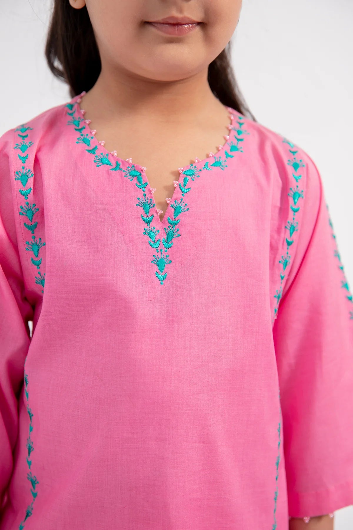 KAYSERIA | PINK KURTA SHALWAR | LITTLE GIRLS | KIDS |0-3M