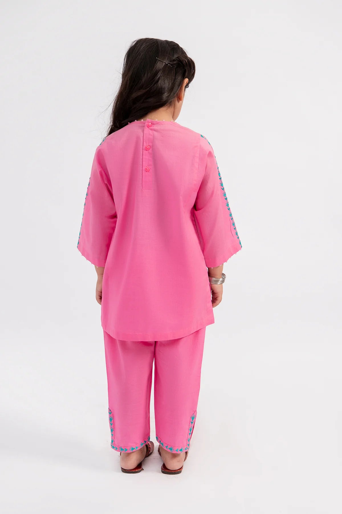 KAYSERIA | PINK KURTA SHALWAR | LITTLE GIRLS | KIDS |0-3M