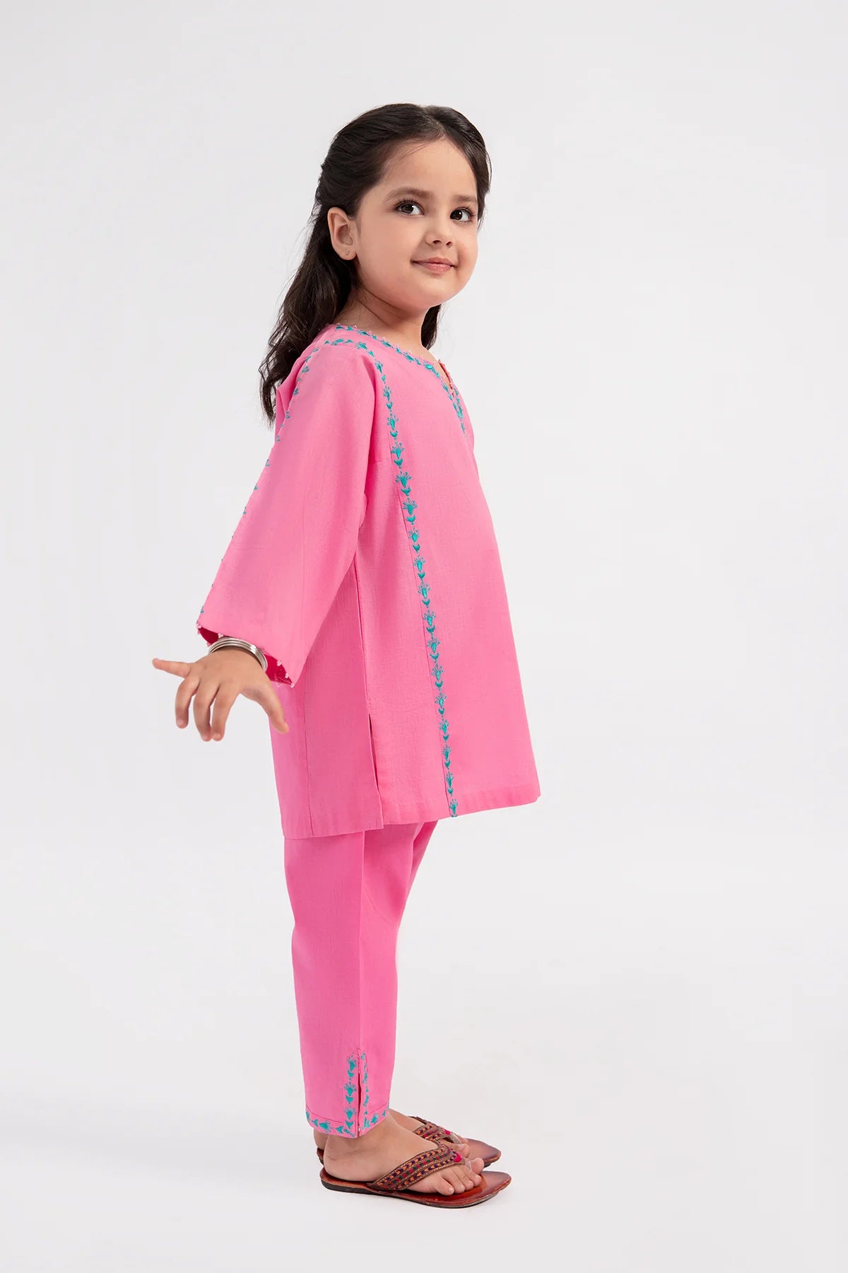 KAYSERIA | PINK KURTA SHALWAR | LITTLE GIRLS | KIDS |0-3M
