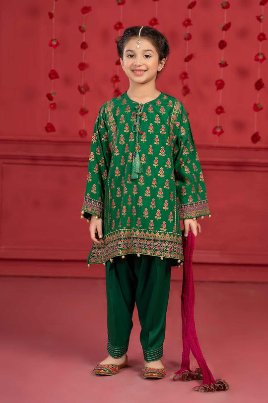 MARIA B | GREEN | LITTLE GIRLS |6-8 Y