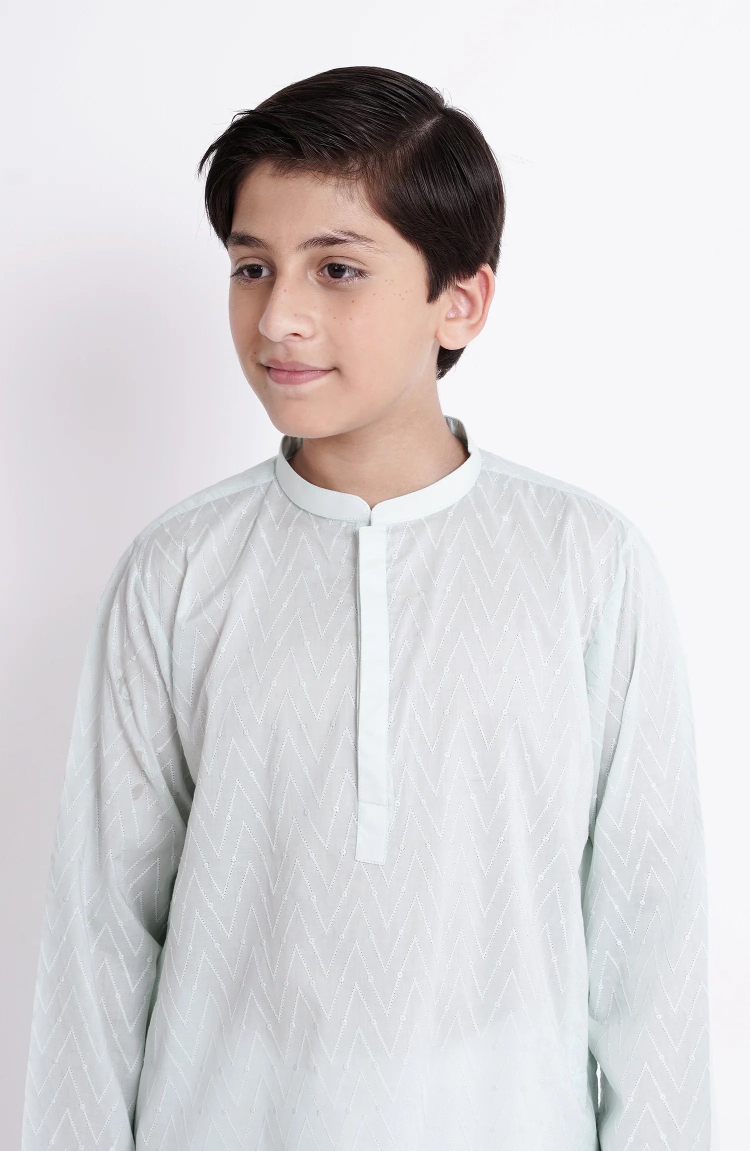 SHAHNAMEH | LIGHGT GREEN KURTA PAJAMA | LITTLE BOYS | KIDS |8Y
