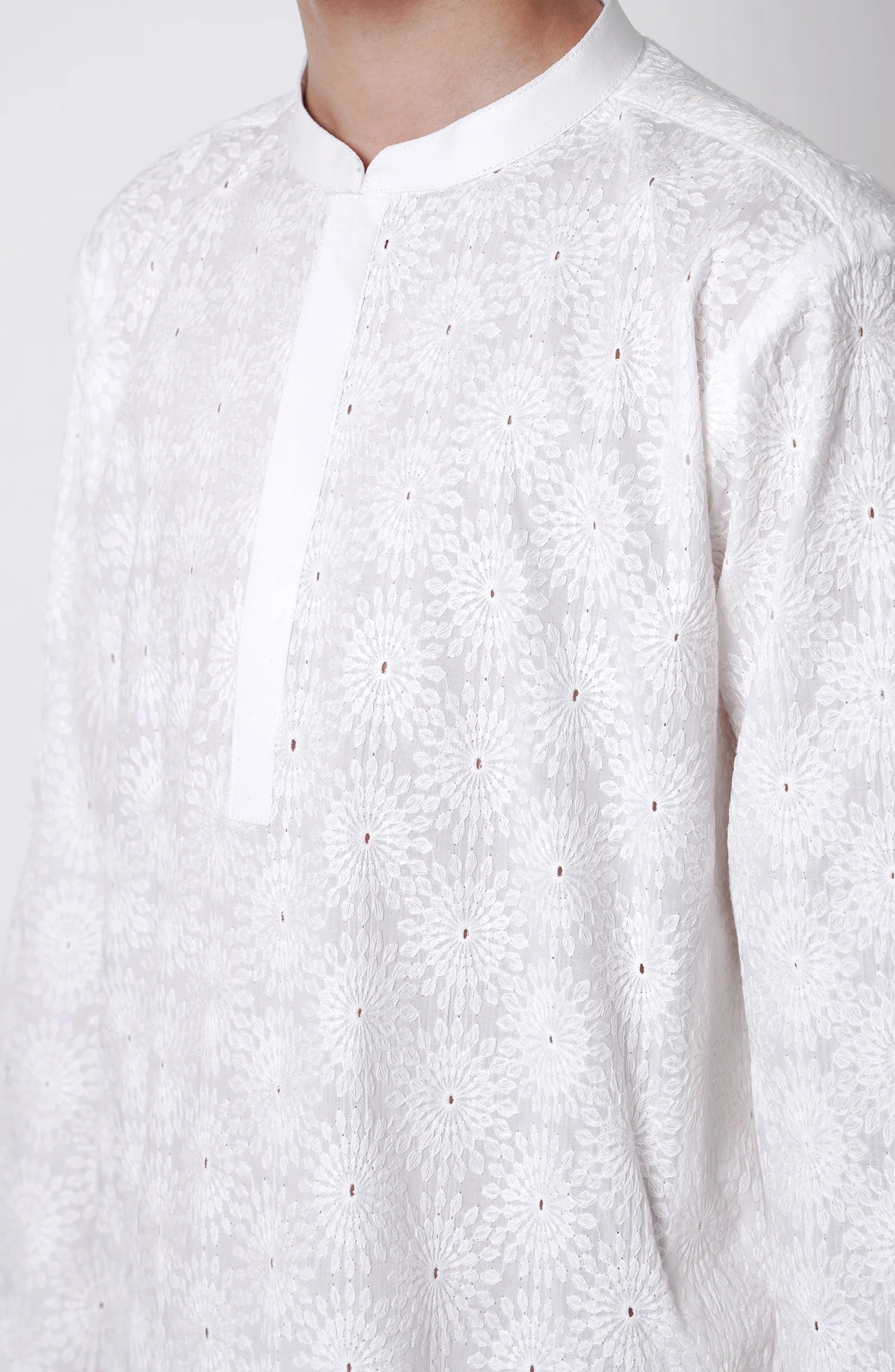 SHAHNAMEH | WHITE KURTA PAJAMA | LITTLE BOYS | KIDS |10Y