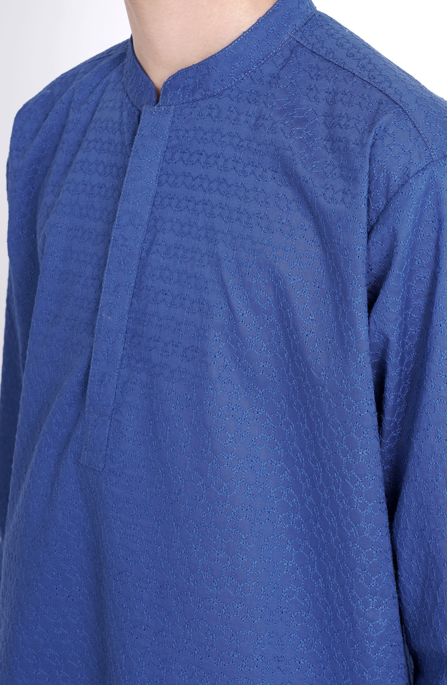 SHAHNAMEH | BLUE KURTA SHALWAR | LITTLE BOYS | KIDS |8Y