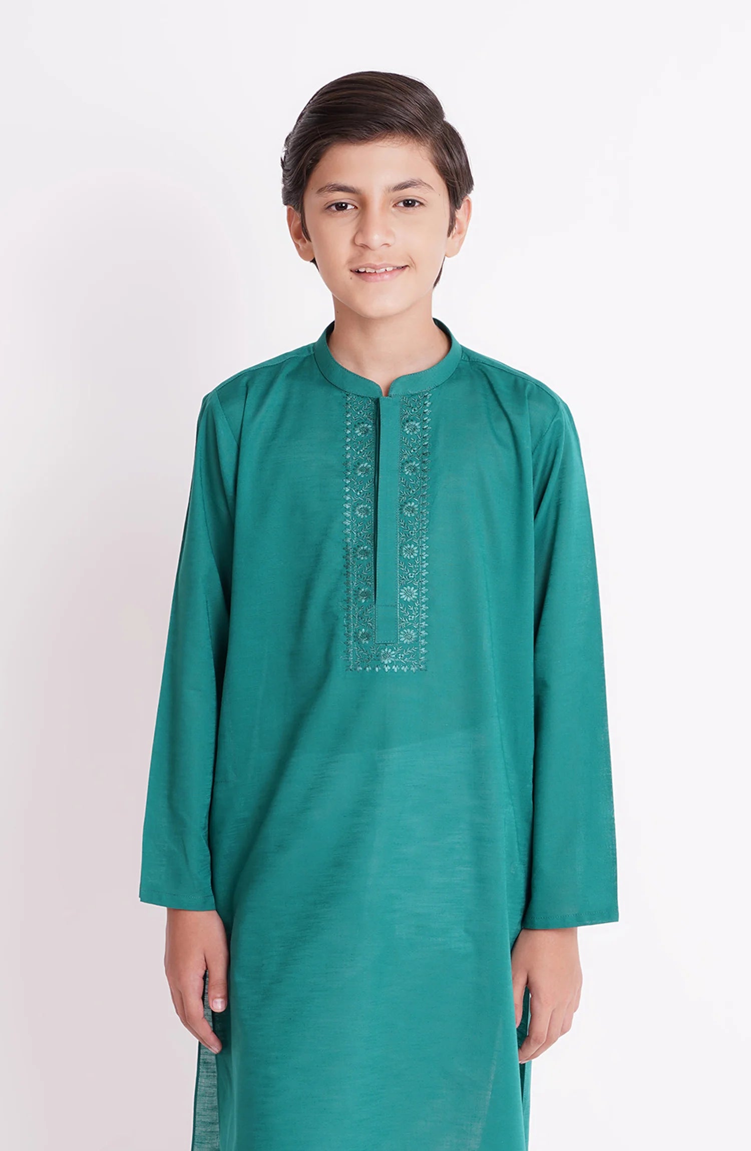 SHAHNAMEH |SEA GREEN KURTA PAJAMA | LITTLE BOYS | KIDS |10Y
