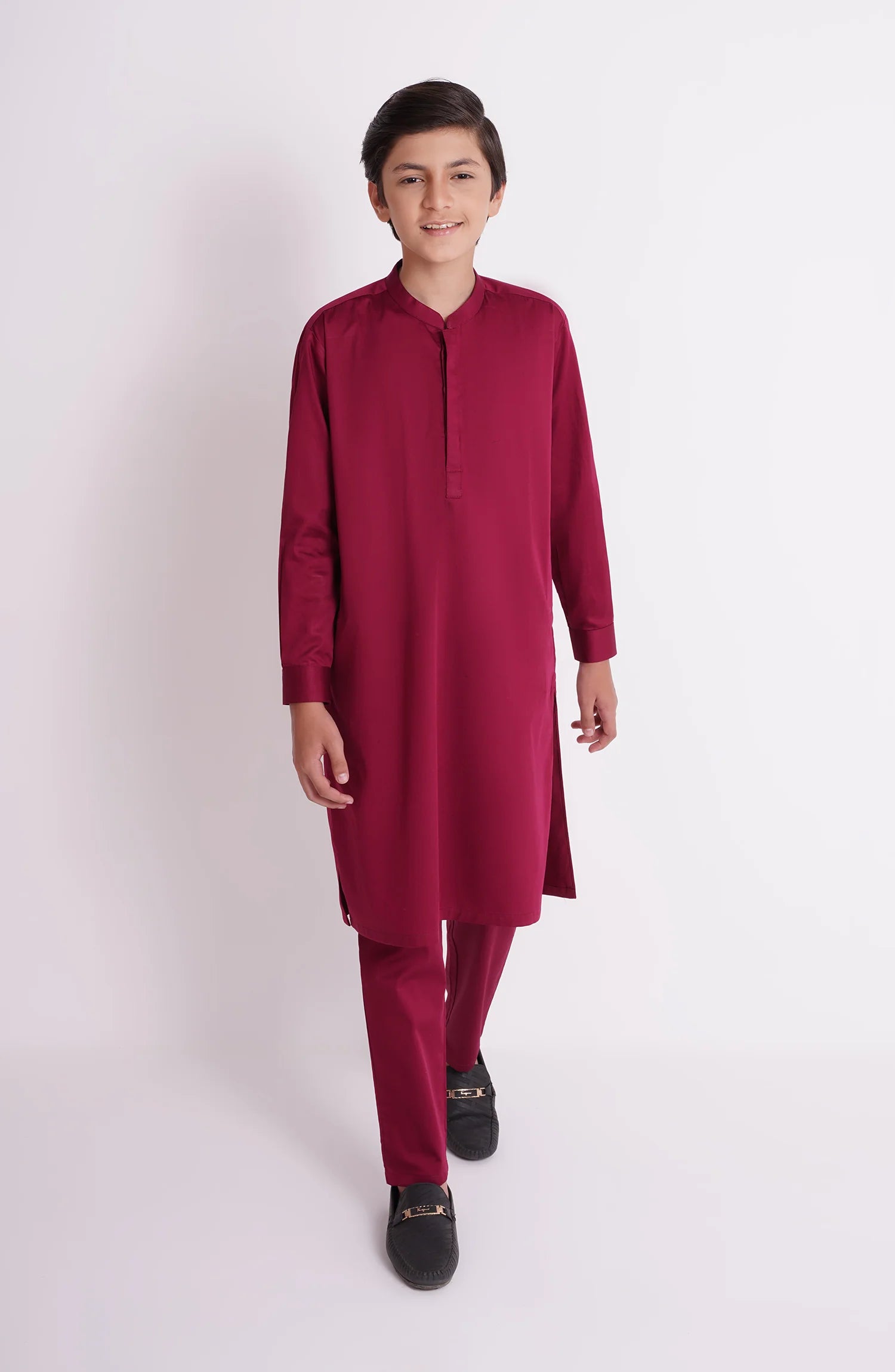 SHAHNAMEH | RED KURTA PAJAMA | LITTLE BOYS | KIDS |6Y