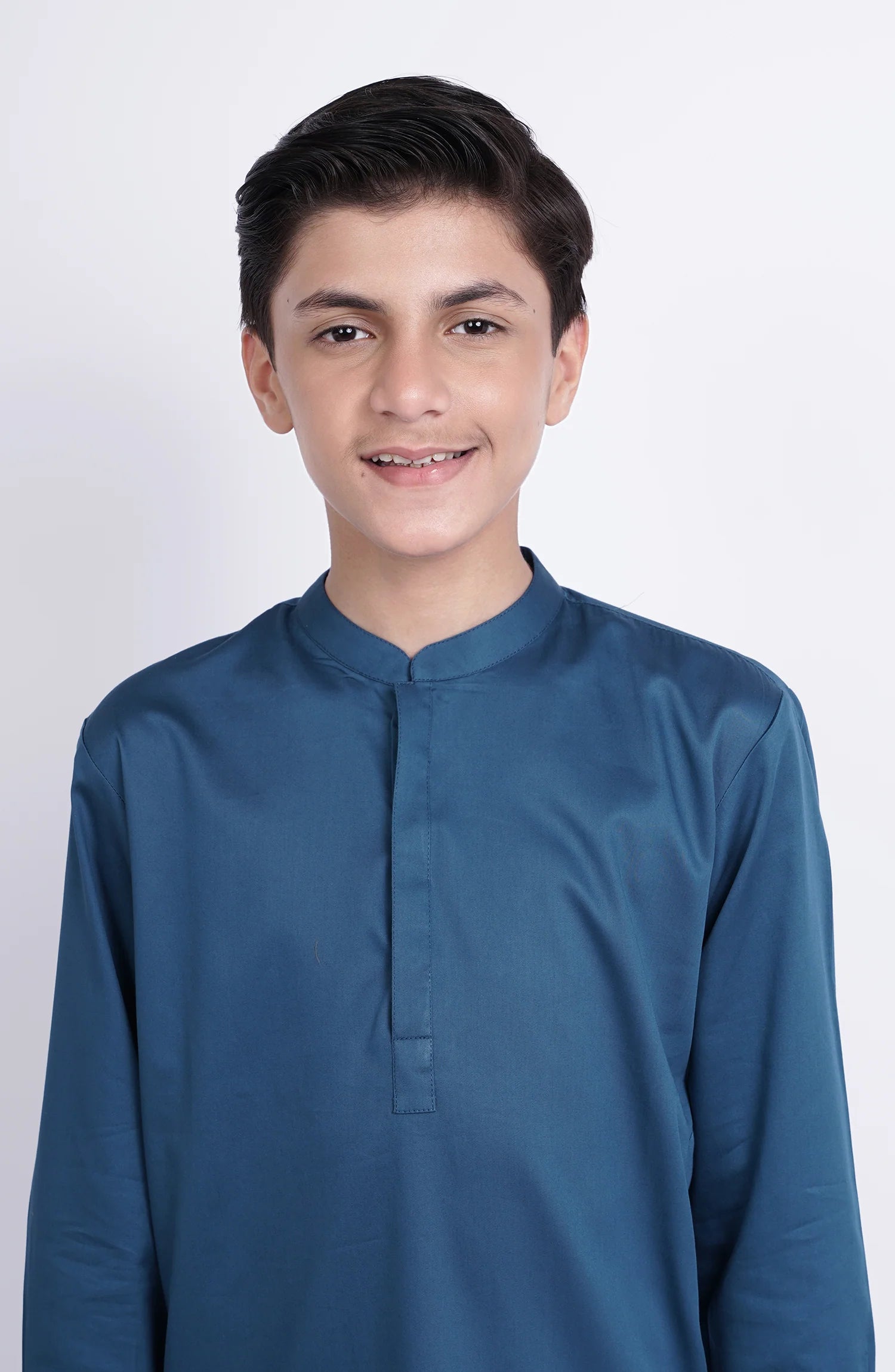 SHAHNAMEH | MID BLUE | KURTA PAJAMA | LITTLE BOYS |2Y