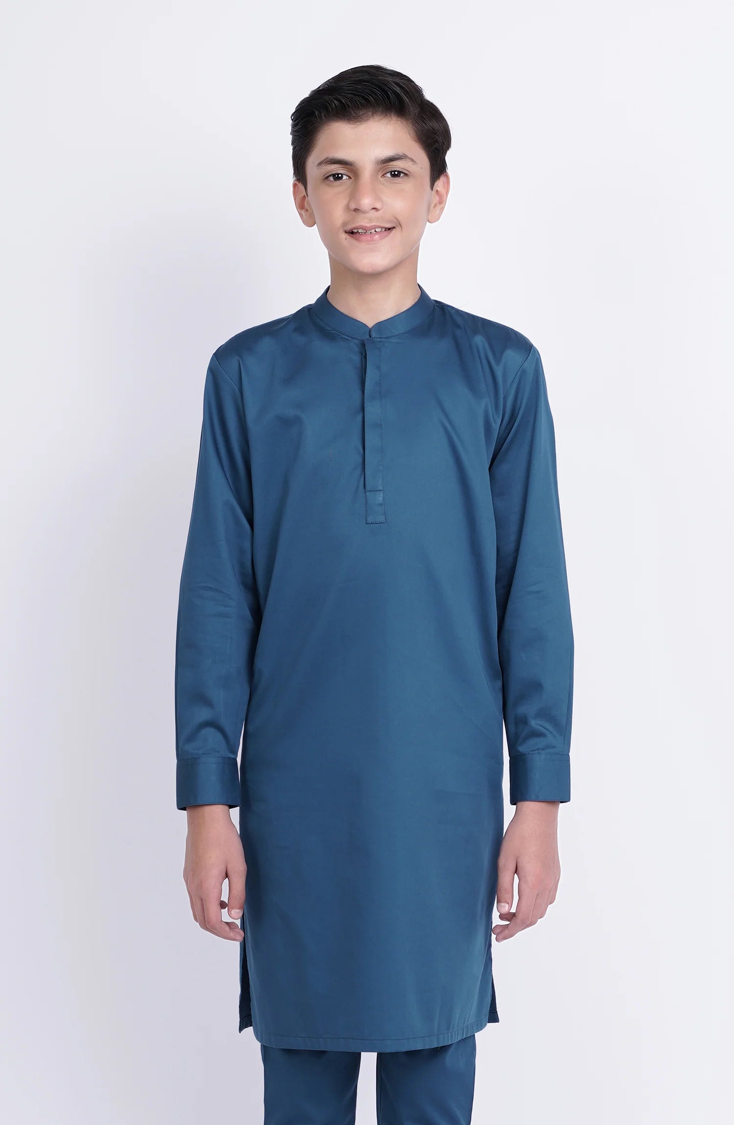 SHAHNAMEH | MID BLUE | KURTA PAJAMA | LITTLE BOYS |2Y