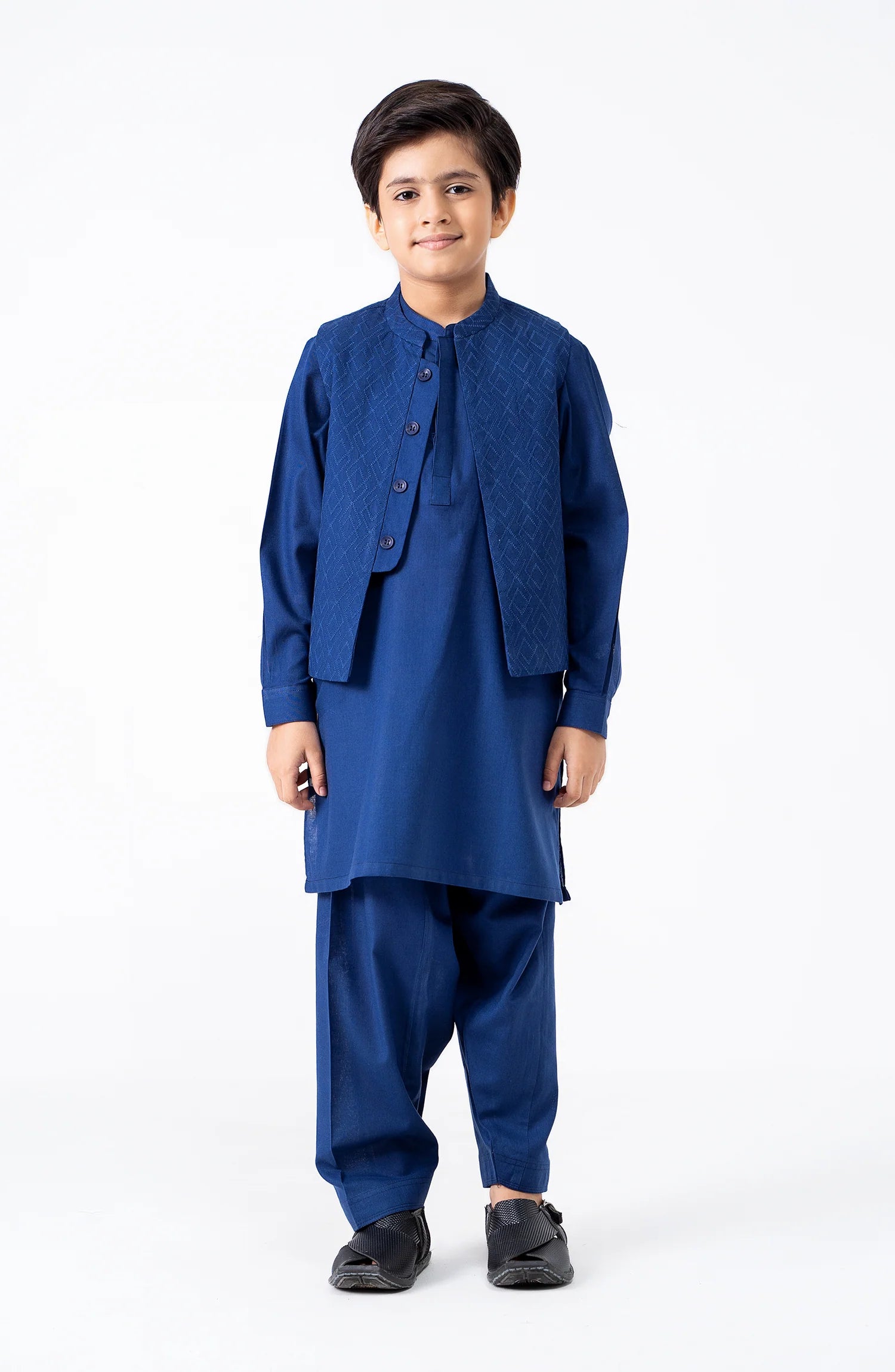 SHAHNAMEH | NAVY BLUE( WITHOUT WAISTCOAT) | LITTLE BOYS | 1 Y | 4Y