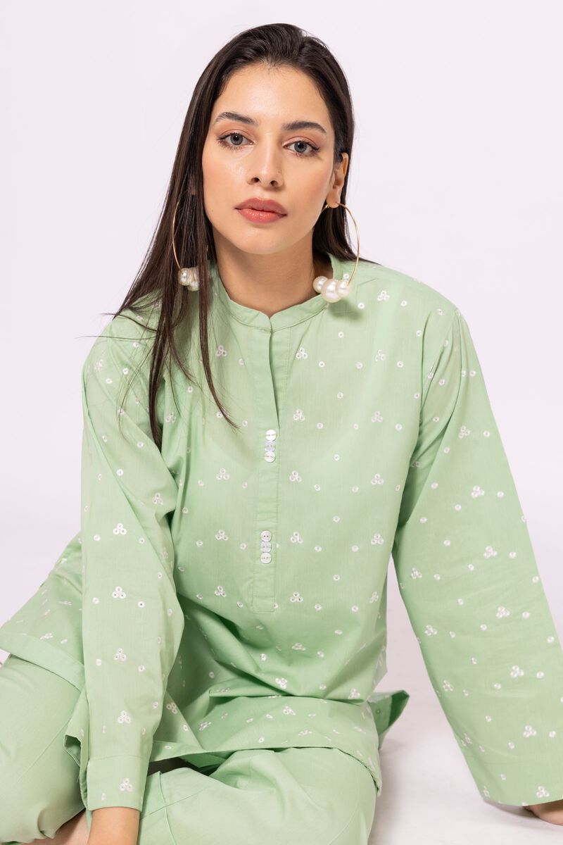 KHAADI | MINT GREEN KURTA| MEDIUM
