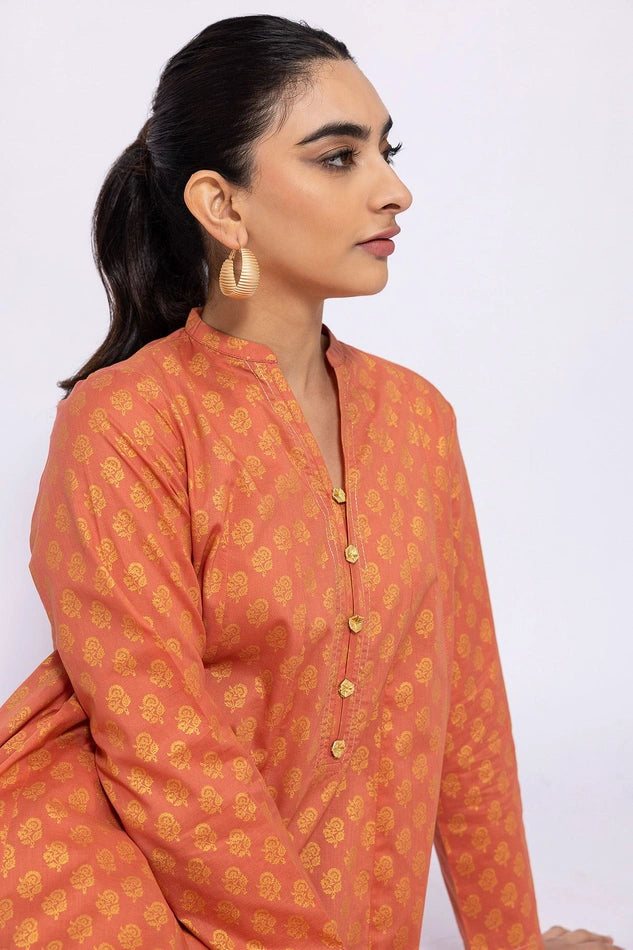 KHAADI | FOIL PRINTED LAWN SHIRT + PANT| MEDIUM