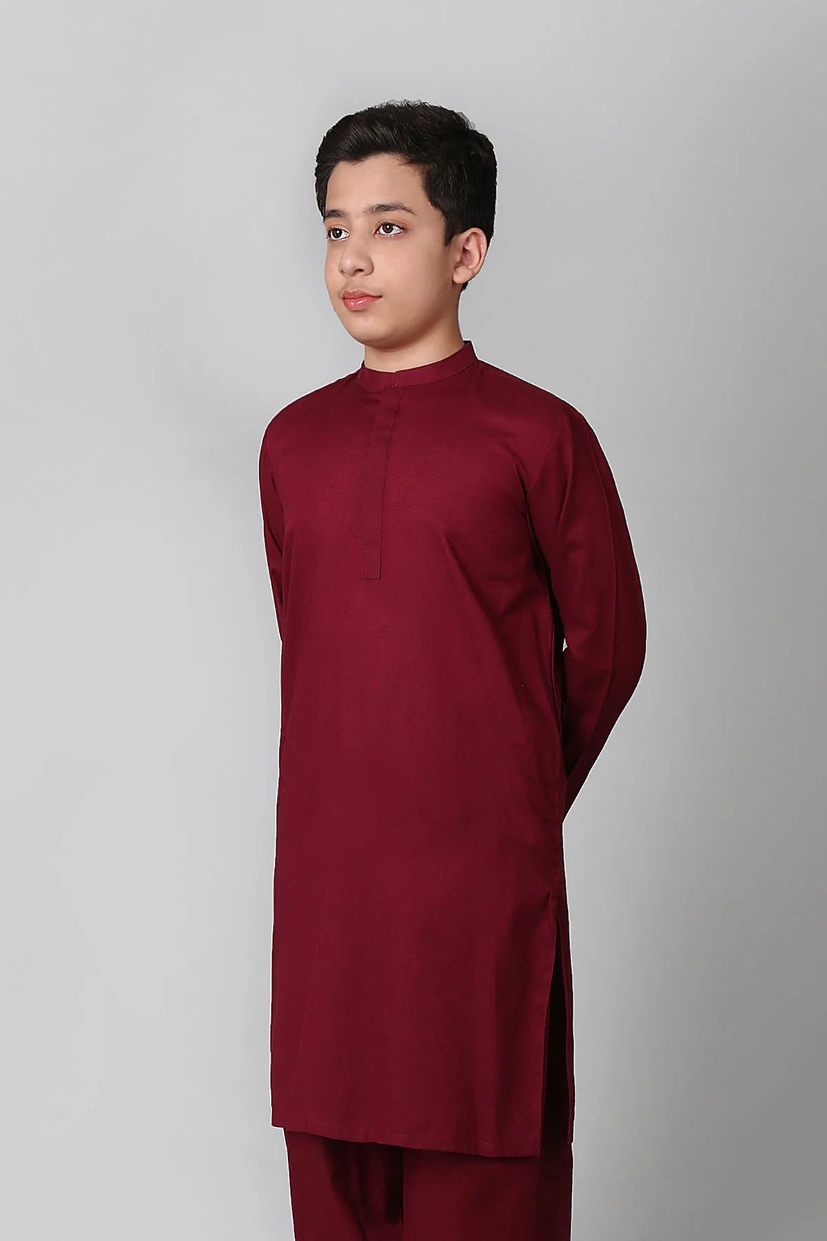 SHAHNAMEH | MAROON | KURTA PAJAMA | LITTLE BOYS | 5 Y