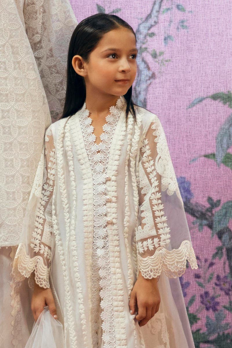SANA SAFINAZ | WHITE | LITTLE GIRLS |3-4 Y