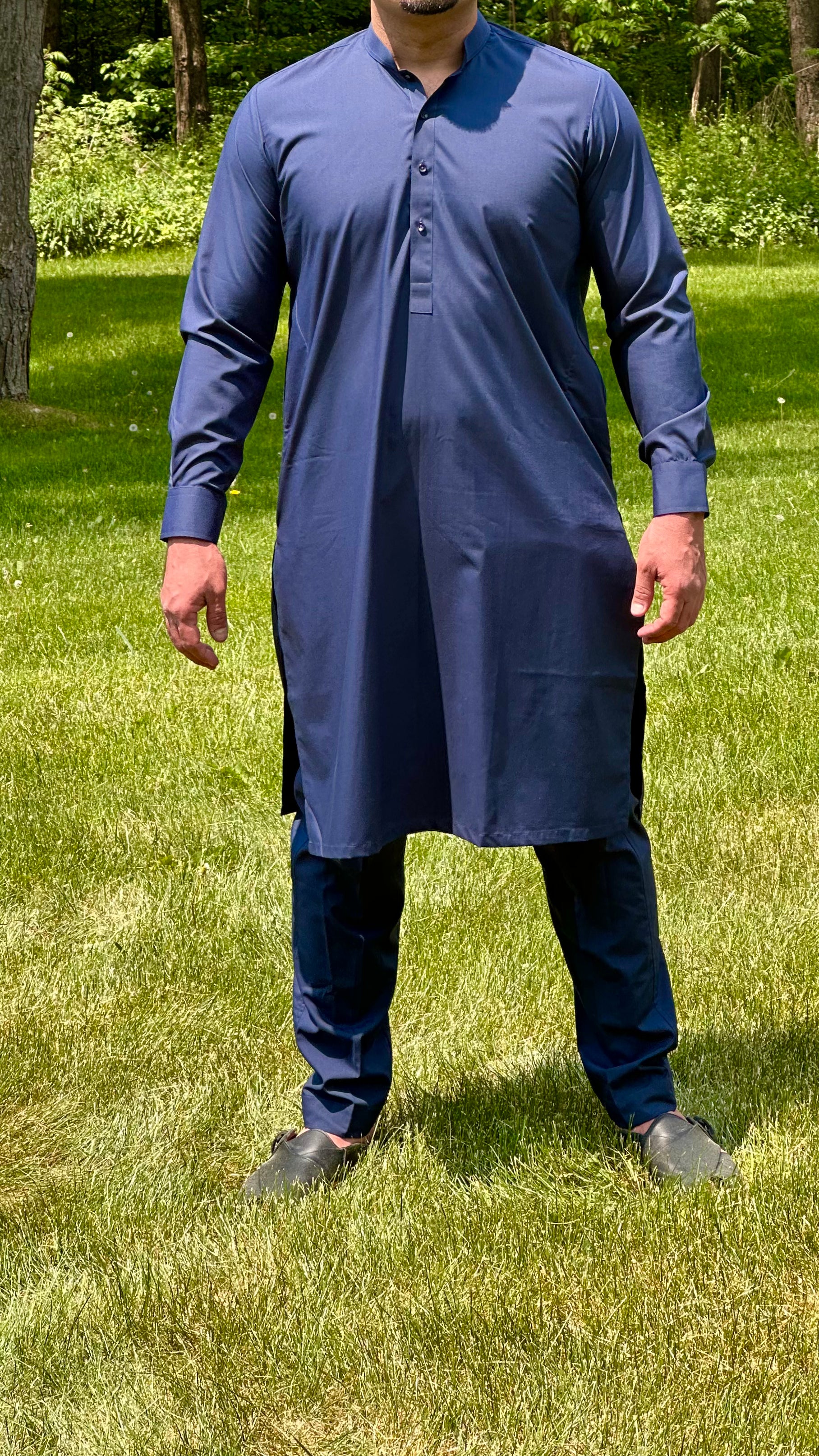 Navy Blue Kurta Pajama