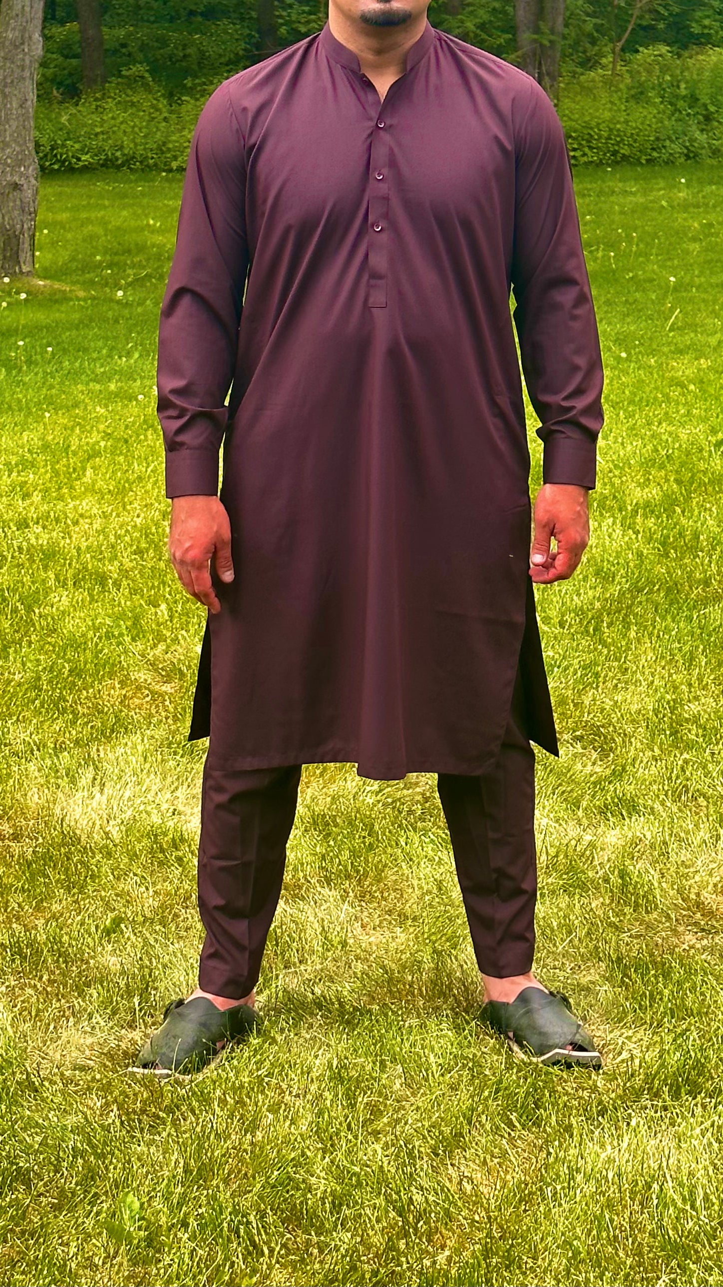 Maroon Kurta Pajama