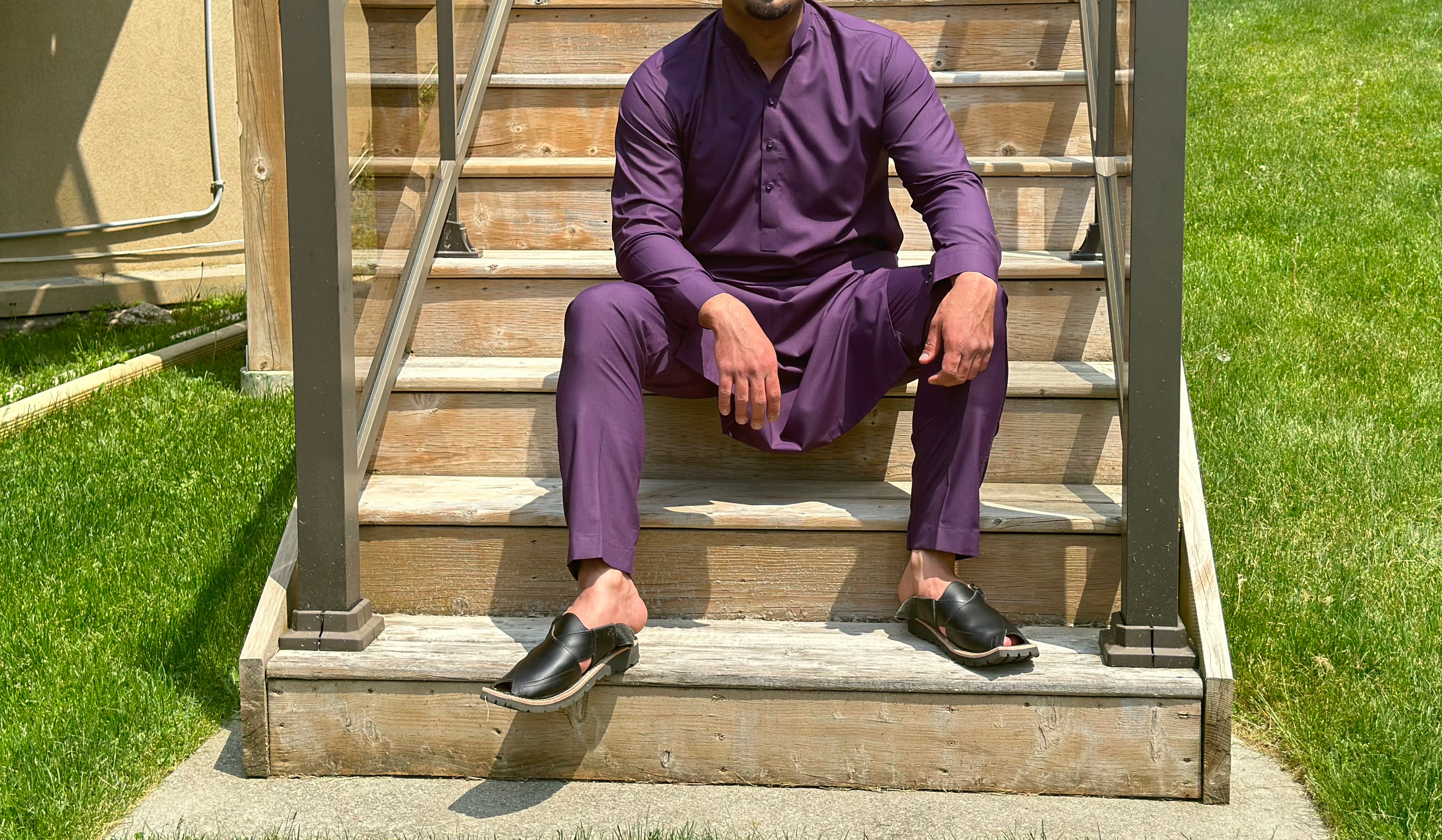 Purple Kurta Pajama