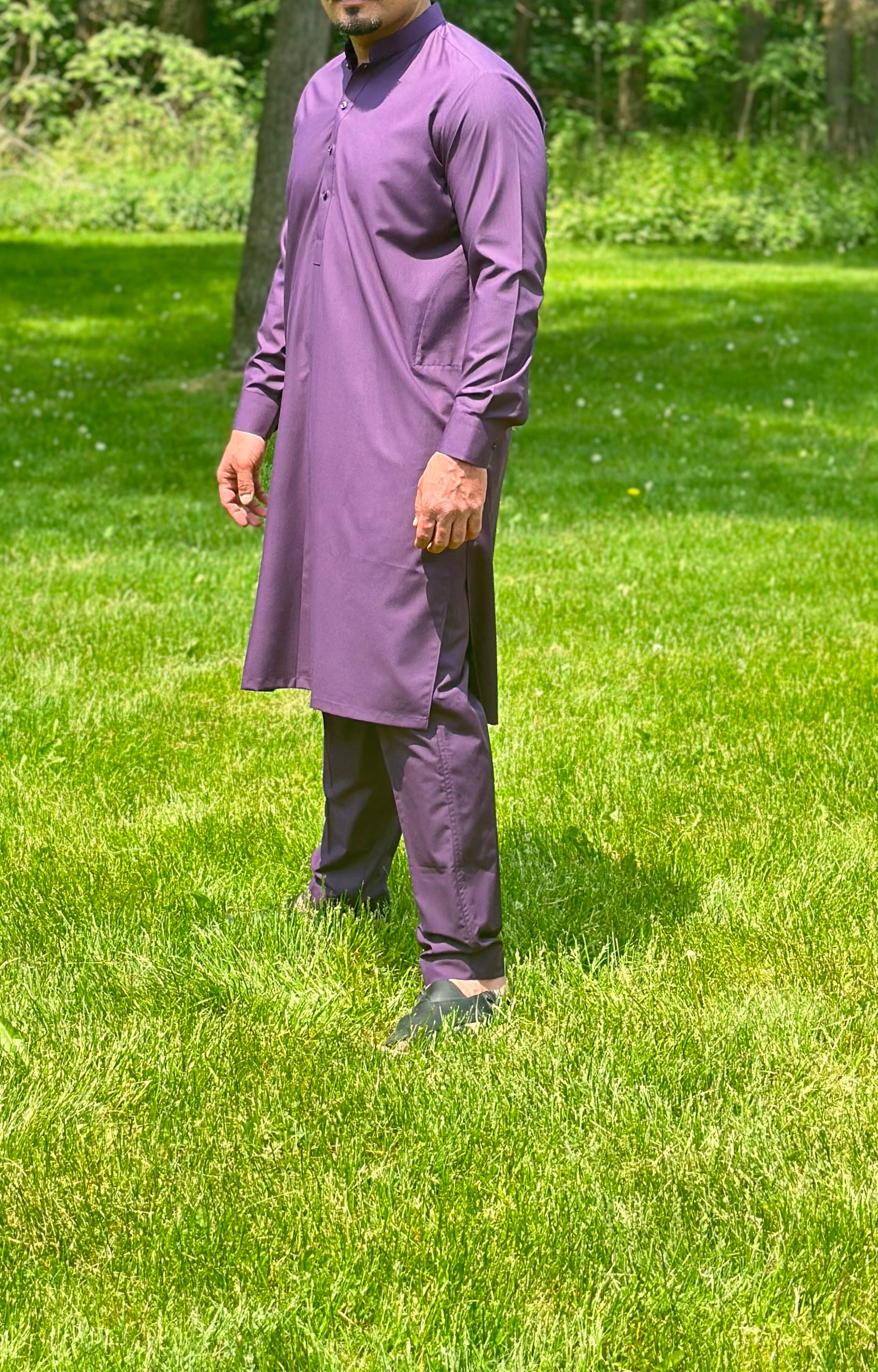 Purple Kurta Pajama